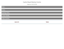 Tablet Screenshot of castlemeadmedicalcentre.co.uk